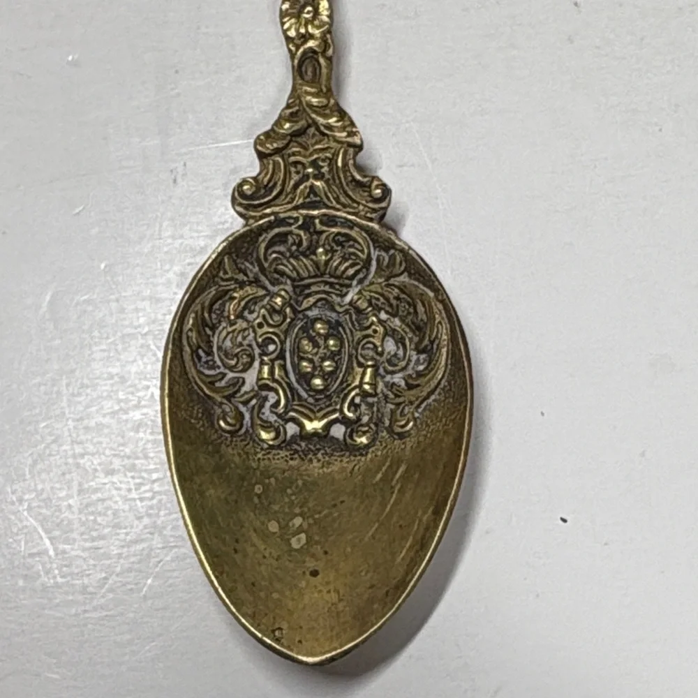 Vintage Montagnani Ornate Gold Serveware Spoon